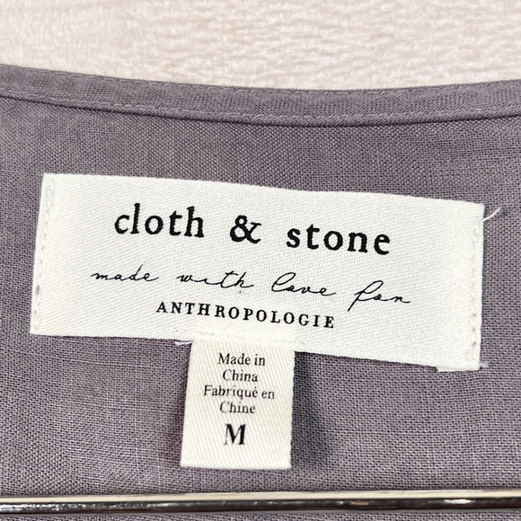 Anthropologie Cloth & Stone Medium Gulpiyuri Jumpsuit Flutter Sleeve - Picture 10 of 12